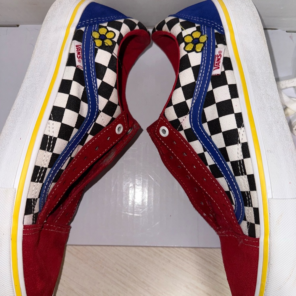 Vans Black and White Checkered Sneakers - Picture 7 of 8